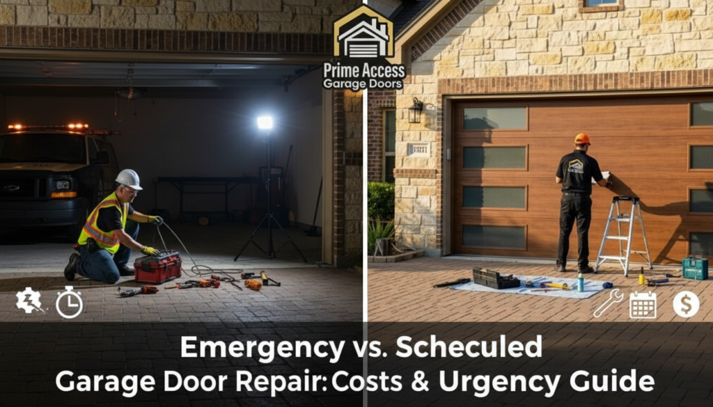 Emergency vs. Scheduled Garage Door Repair